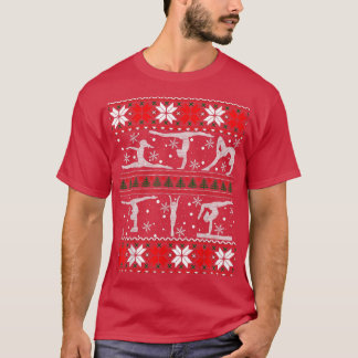 Turnen Hässliches Weihnachten Frohe Feiertage Turn T-Shirt