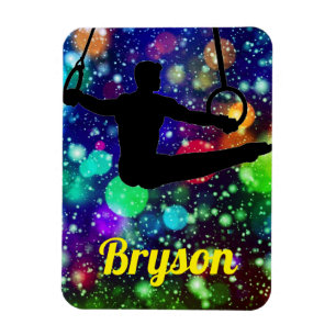 Turnen Jungen Ringe Flexibles Foto-Magnet Magnet