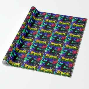 Turnen Jungen Ringe Geschenkpapier