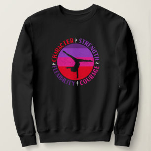 Turnen Mädchen Charakterstärke Mut Sweatshirt