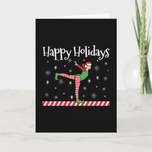 Turnen Mädchen Weihnachtself Karte