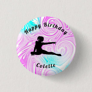 Turnen / Tanz Alles Gute zum Geburtstag Benutzerde Button