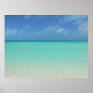 TURNEN UND CAICOS SEASKAP/MEER SAND UND HIMMEL POSTER