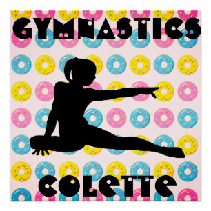 Turnen und Donuts Poster