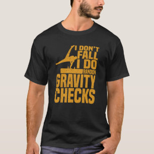 Turnen Zufällige Schwerkraftkontrollen Pferdsprung T-Shirt