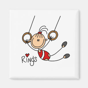 Turner an den Ringen Magnet