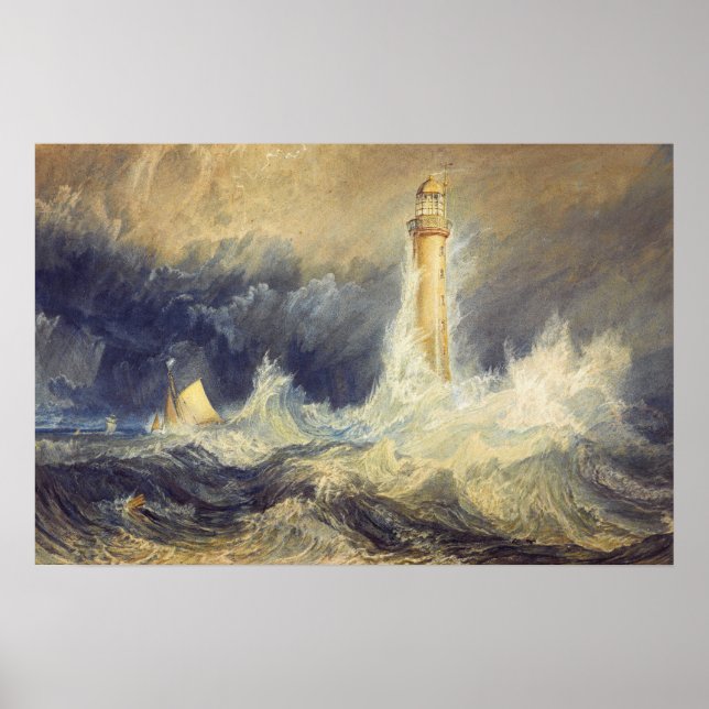 Turner - Bell Rock Lighthouse Poster (Vorne)