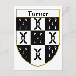 Turner Coat of Arms/Familienwappen Postkarte