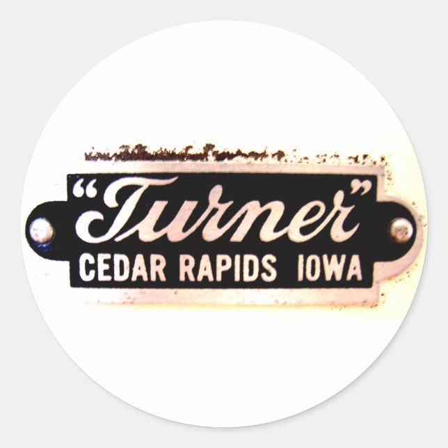 Turner Company Round decal Runder Aufkleber (Vorderseite)