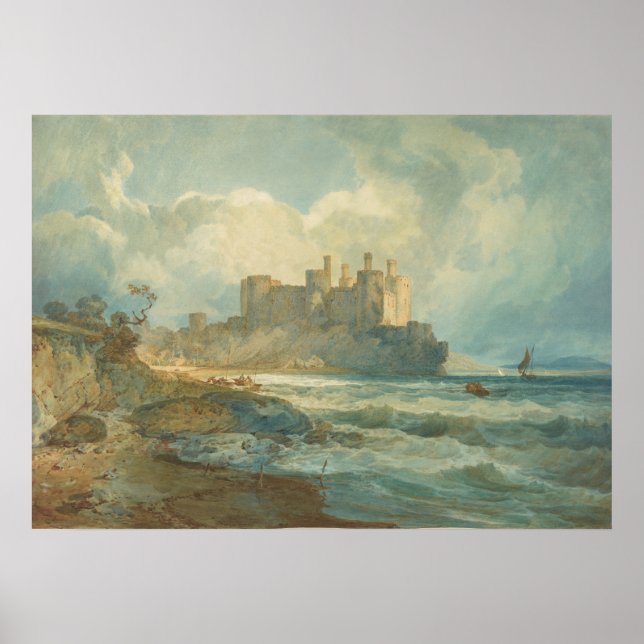 Turner - Conway Castle, North Wales (1798) Poster (Vorne)