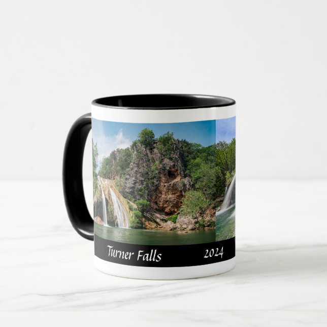 Turner Falls Oklahoma - Designer-Kaffee Tasse (Vorderseite Links)