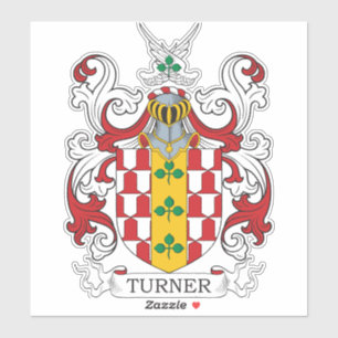 Turner Familienwappen Aufkleber