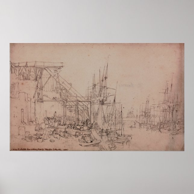 Turner - Hurries Coal Boats Loading North Shields Poster (Vorne)