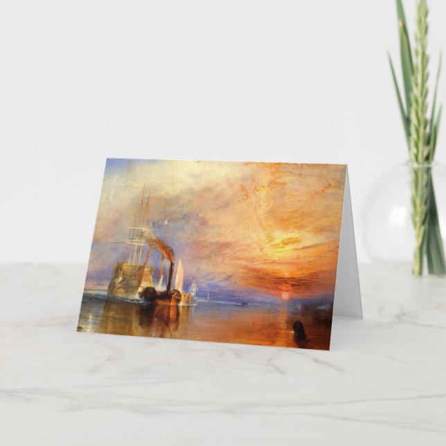 turner, j m w - der Kampf téméraire an h Karte (Vorderseite)