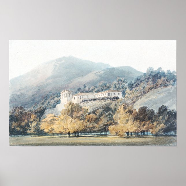 Turner - Kloster Santa Lucia in der Nähe von Caser Poster (Vorne)