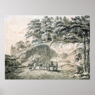 Turner - Mann mit Pferd und Karren fährt in einen  Poster