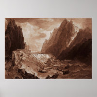 Turner - Mer de Glace Valley of Chamonix Savoy