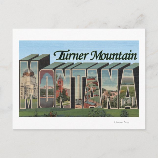 Turner Mountain, Montana Postkarte (Vorderseite)