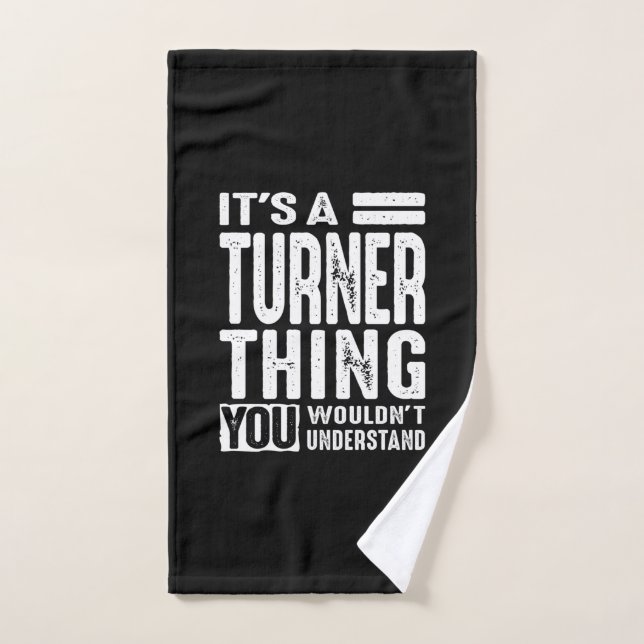Turner Personalisiert Name Geburtstag Handtuch (Handtuch)