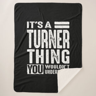 Turner Personalisiert Name Geburtstag Sherpadecke