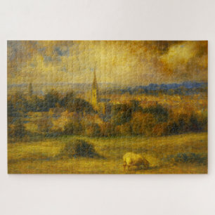 Turner Style Somerset Schaf Ländliche Landschaft P Puzzle