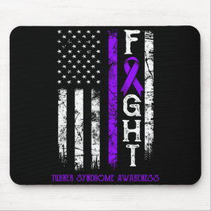 Turner-Syndrom-Kämpfer US-Flagge Mousepad
