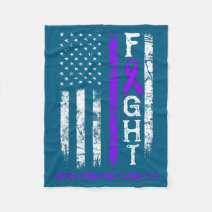 Turner-Syndrom-Krieger US-Flagge Fleecedecke
