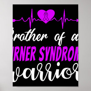 Turner Syndrome Awareness Support Family Heartbeat Poster