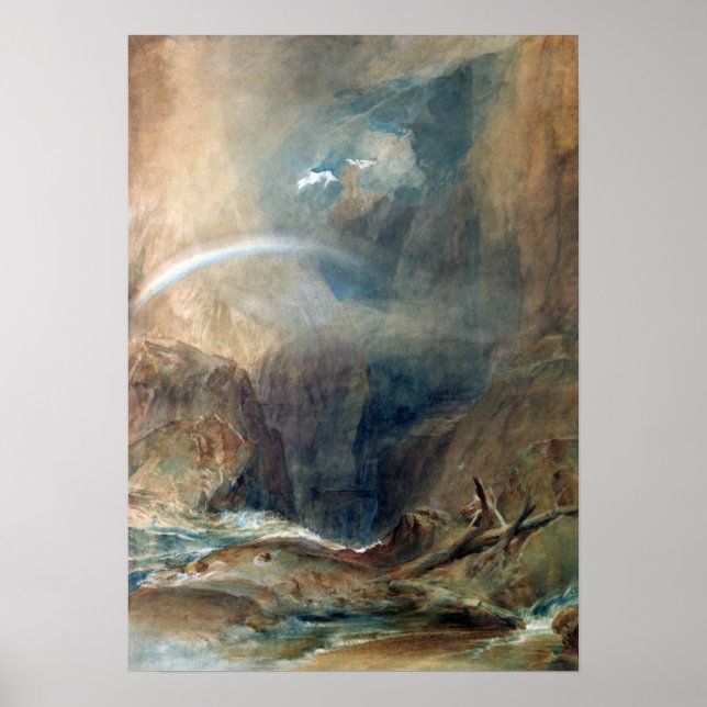 Turner - Teufelsbrücke, St. Gotthard-Pass Poster (Vorne)