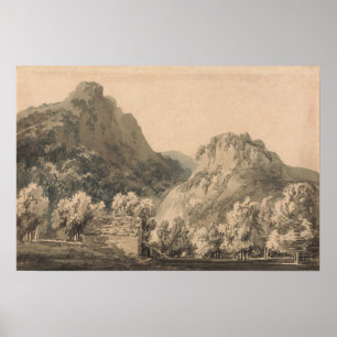 Turner - Wasserfall Lodore Cumberland Poster