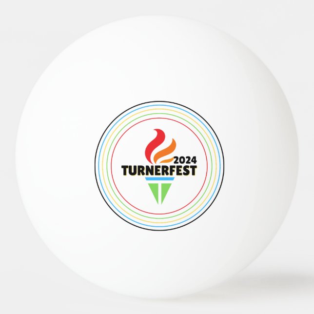 TurnerFest 2024 Tischtennisball (Vorderseite)