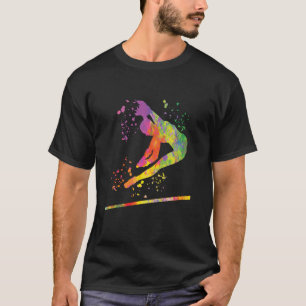 Turnerin an ungleichen Stangen Mädchen Kinder Kuns T-Shirt