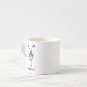 Turnerin beim Handstand Espressotasse