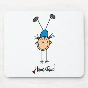 Turnerin beim Handstand Mousepad