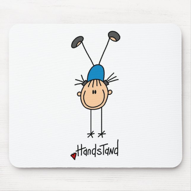 Turnerin beim Handstand Mousepad (Vorne)