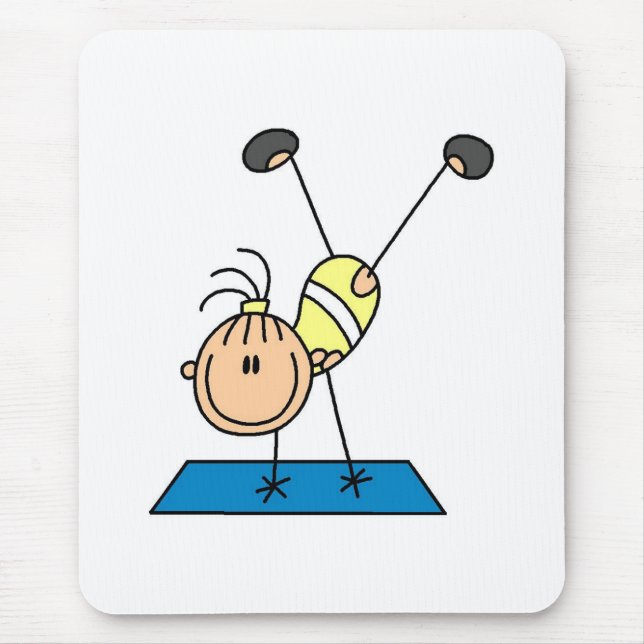 Turnerin übt  mousepad (Vorne)