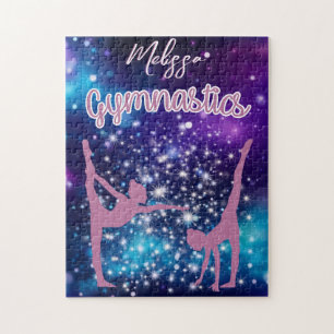 TurnGalaxie Lila Türkis Personalisiert Puzzle