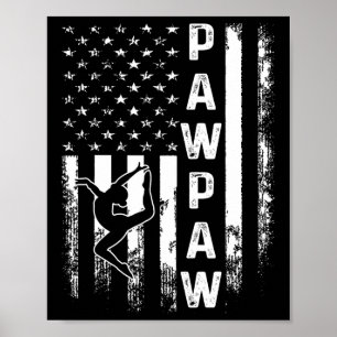 Turnhalle Turner Papaya Amerika Flagge Vintage Wei Poster