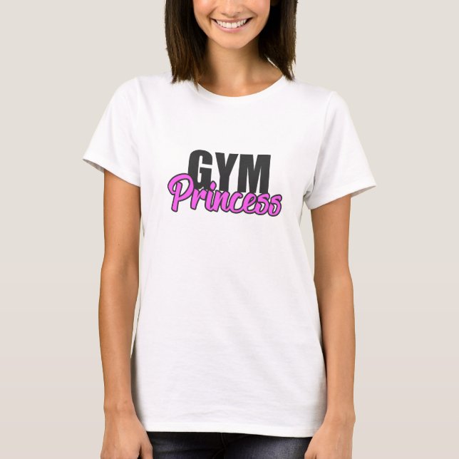 Turnhallen-Prinzessin - - Fitness, Turnhalle - T-Shirt (Vorderseite)