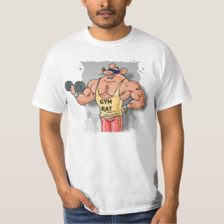 Turnhallen-Ratten-pumpendes Eisen-Shirt T-Shirt