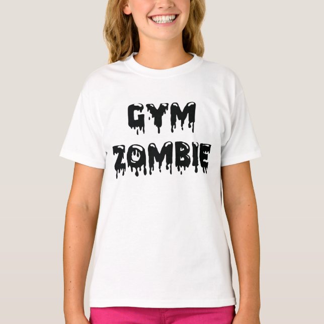 Turnhallen-Zombie-T-Shirt T-Shirt (Vorderseite)