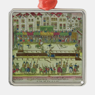 Turnier während welches Henri II Ornament Aus Metall
