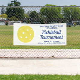Turnierauswahl für Pickleball mit benutzerdefinier Banner