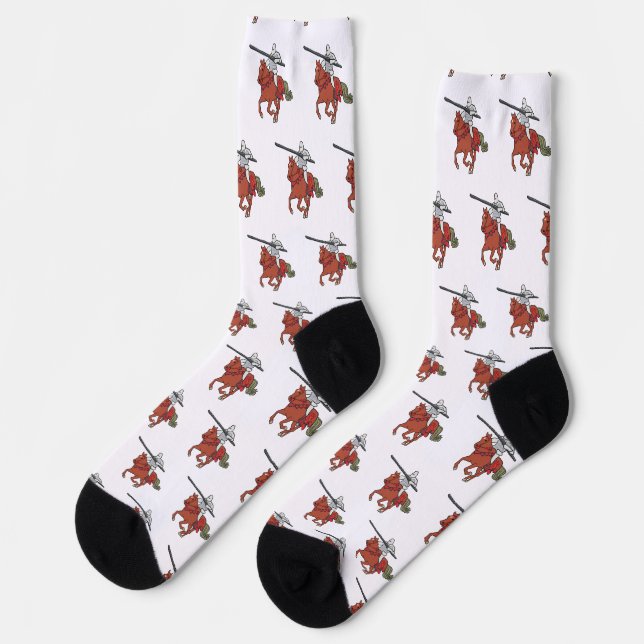 Turnierritter Socken (Linkes Detail)
