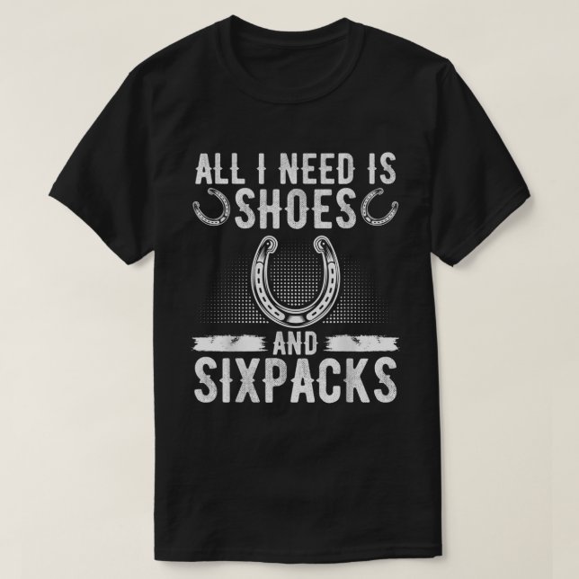 Turnierschuhe und Sixpacks T T-Shirt (Design vorne)