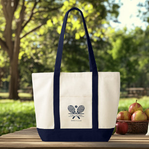 Turnierwerbung für den Club Name Tennis hinzufügen Tragetasche