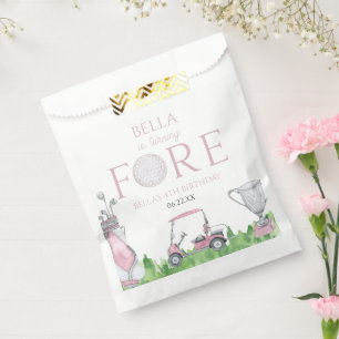 Turning Fore Pink Golf 4. Geburtstag Party Geschenktütchen