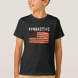 Turnkunst Grunge American USA-Flagge T-Shirt