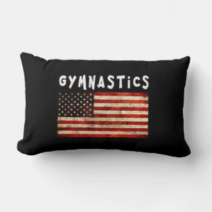 Turnkunst Grunge amerikanische USA-Flagge Lendenkissen