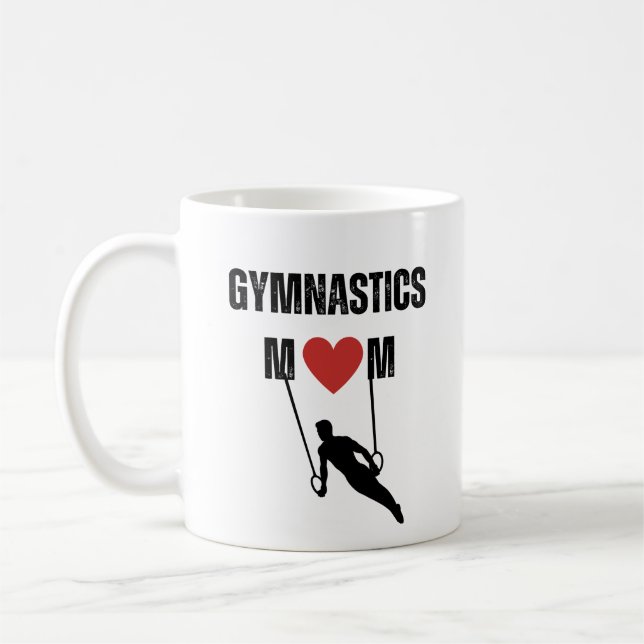 Turnmama (männlicher Athlet) Kaffeetasse (Links)